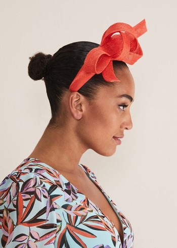 Phase Eight Orange Bow Hats Red USA | 2618043-VO